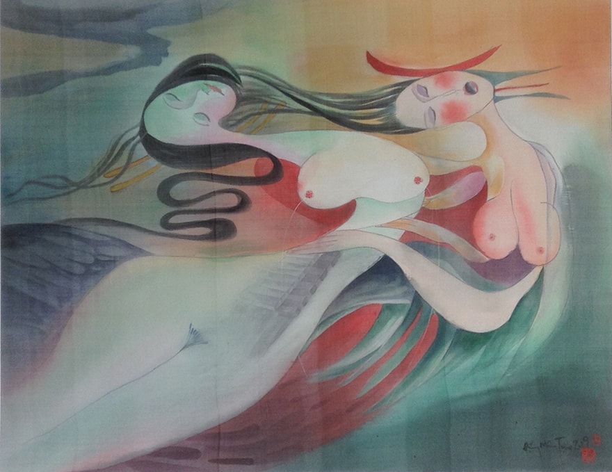 Artwork by Dang Mau Tuu as part of the ‘Thank You Eva’ Exhibition.