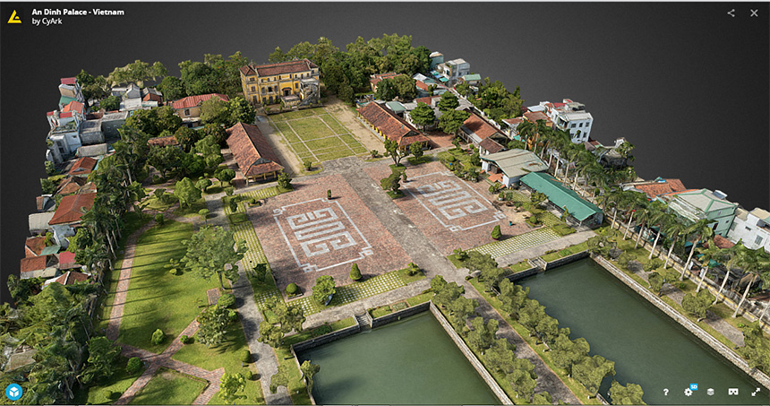 The exterior of An Dinh Palace. Image courtesy of CyArt